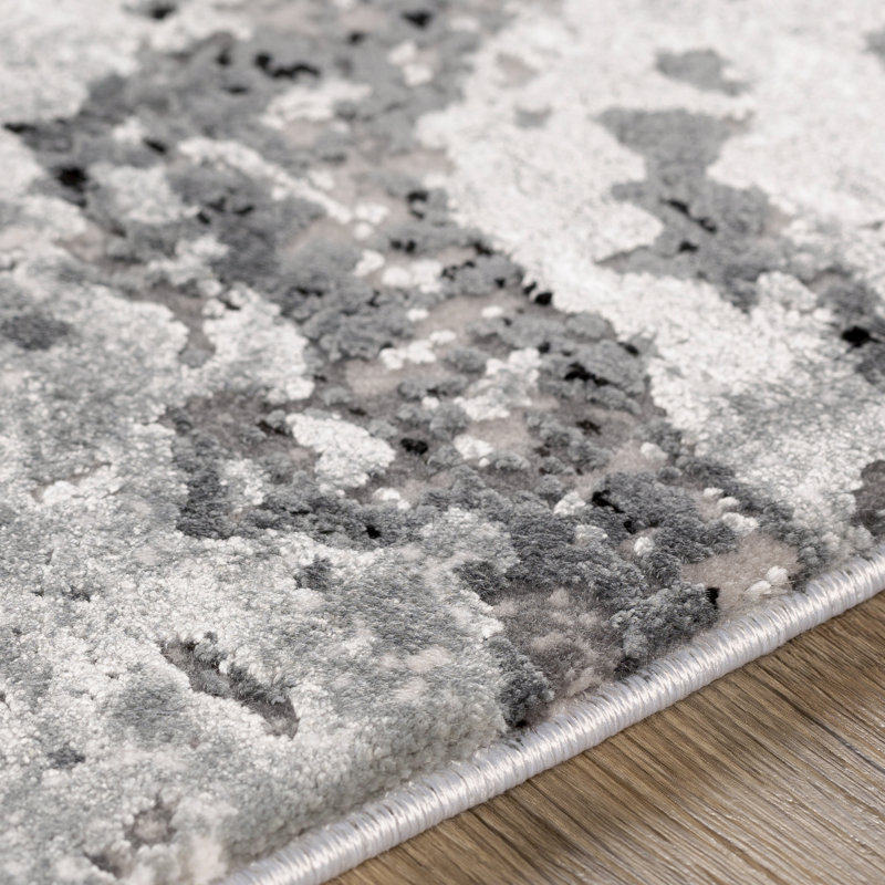 Tapis gris / gris anthracite, Rectangle 3 pi x 5 pi
