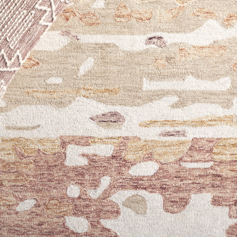 Ebony 176 Hand Tufted 80% Wool; 20% Cotton Abstract Rug, Rectangle 5' x 8'