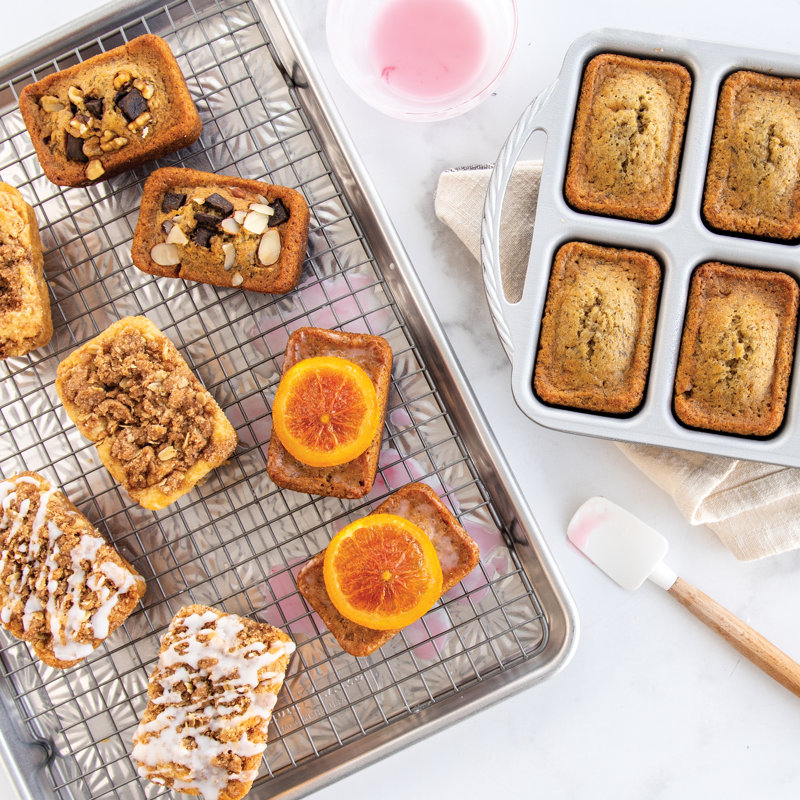 Nordic Ware ProCast Mini Non-Stick Aluminum Loaf Pan