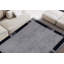 Luxueux tapis gris, 3,2 x 6,6 pieds | 100% polyester, hauteur de poils de 0,3 po | 2900 gr / m², tissé à la machine avec une base en coton, 384 000 points de fil | Facile à entretenir, passe l'aspirateur, parfait pour le décor du salon et de la chambre à coucher-348946761