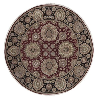 One-of-a-Kind 8' Round Wool Area Rug in