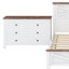 Ensemble de chambre à coucher 3 pièces avec lit plateforme Farmhouse-394562103