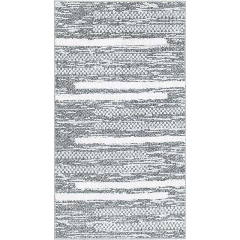 Tapis de couloir en coton Raelyn, Tapis de couloir 2 pi 3 po x 4 pi 1 po