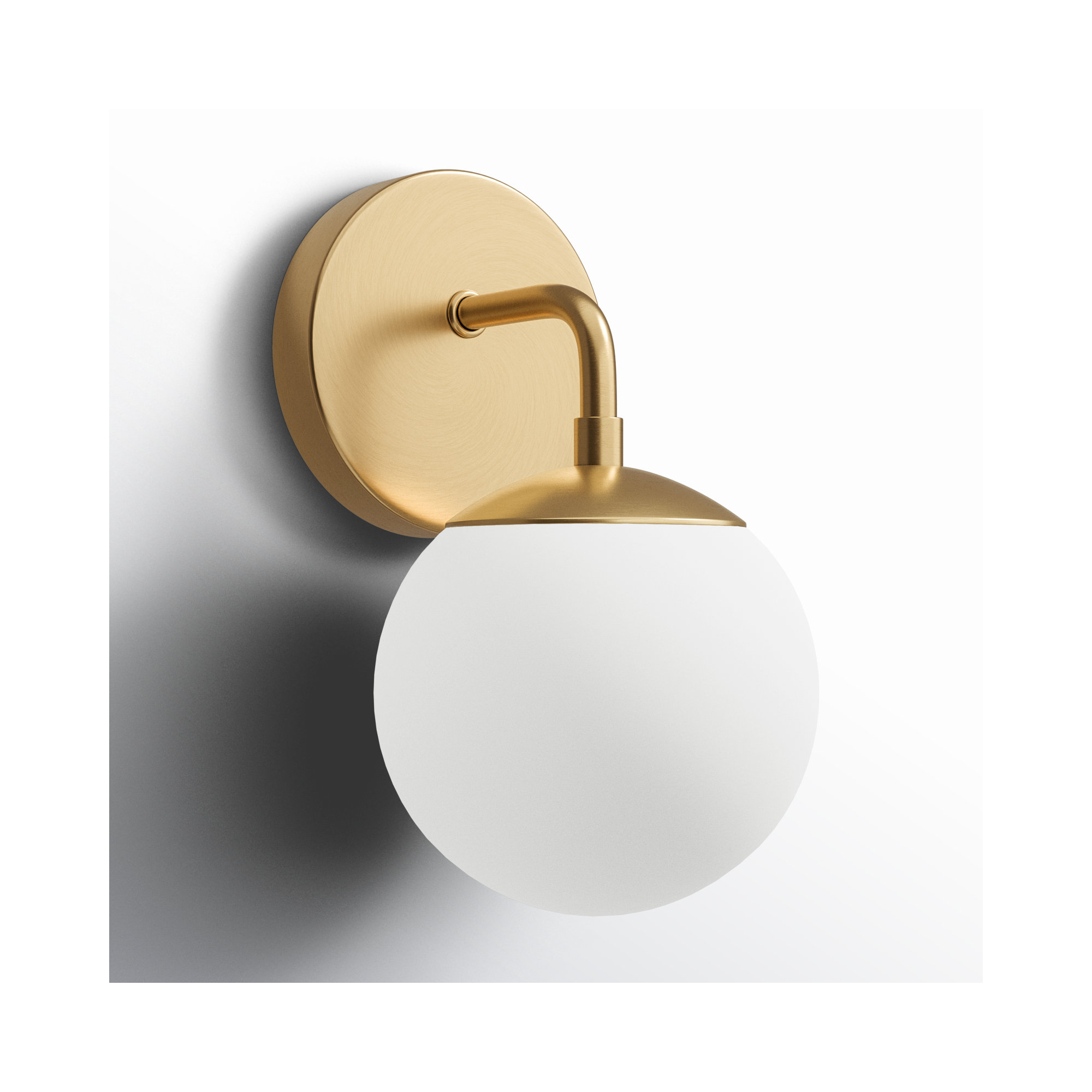 Kobie Single Dimmable Vanity Light, Gold