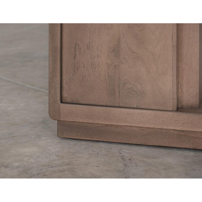 Latitude Run® 56.25 " W Brown Black Electric Fireplace