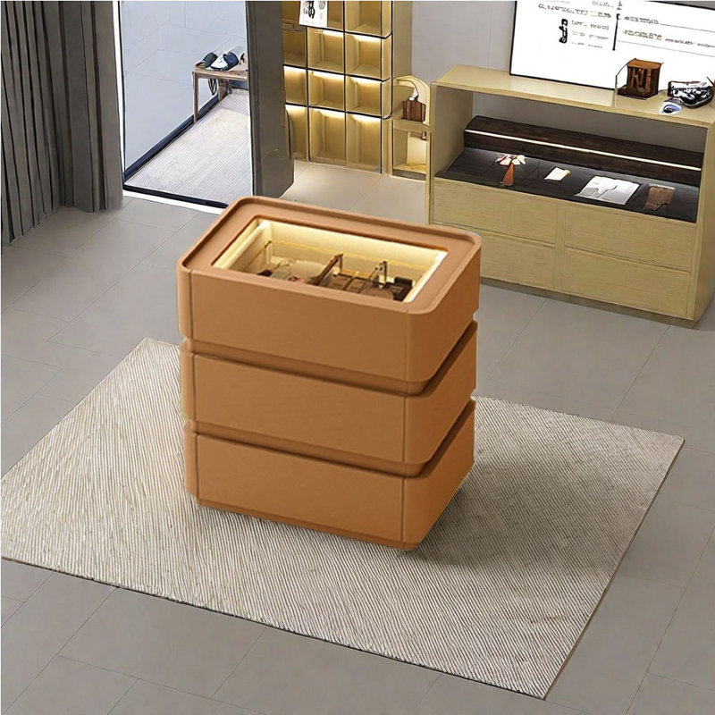 Simple Checkroom Jewelry Display Island C abinet