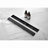 28 Inches Linear Shower Drain With Removable Cover, 304 Stainless Shower Drain  Included Hair Strainer And Leveling Feet, Flange