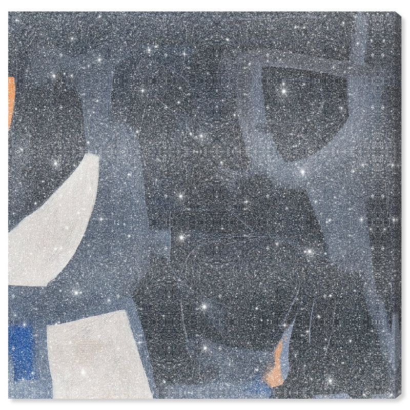 Obscured Voices I Canvas Abstract Print by Oliver Gal, Black Frame, 12 x 12, 30"H x 30"W, Canvas Unframed