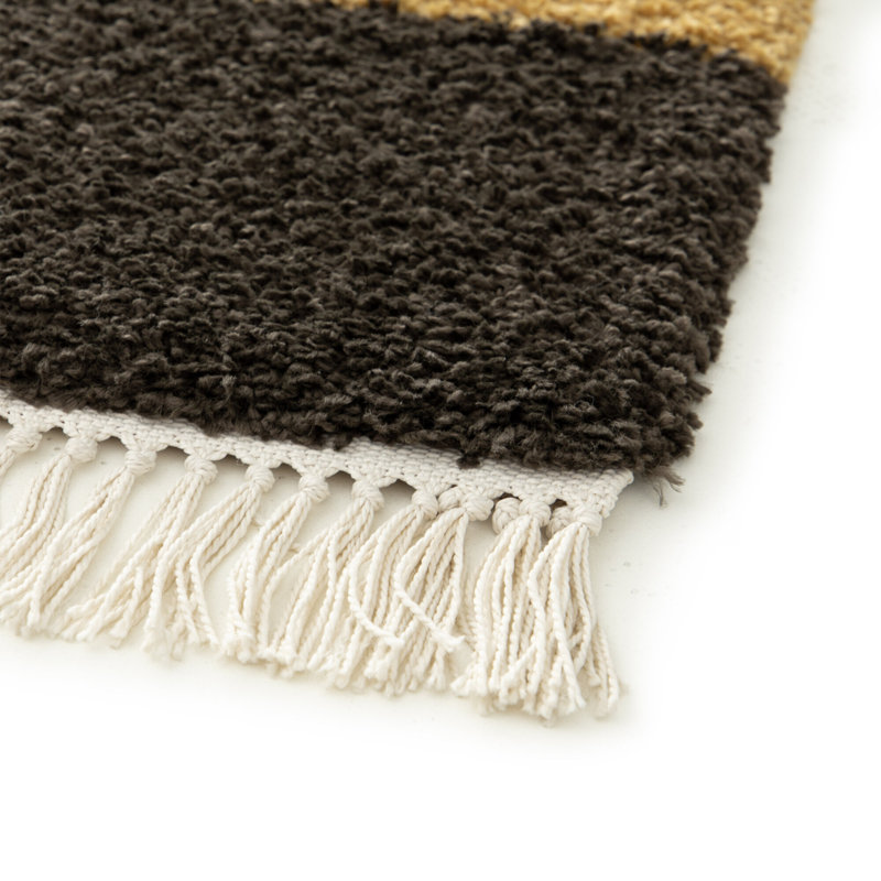 Abstract Shag Area Rug, Rectangle 120 x 170 cm