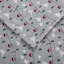 Drap-housse gris 4 pièces en drap de flanelle 100% coton gris-120649302