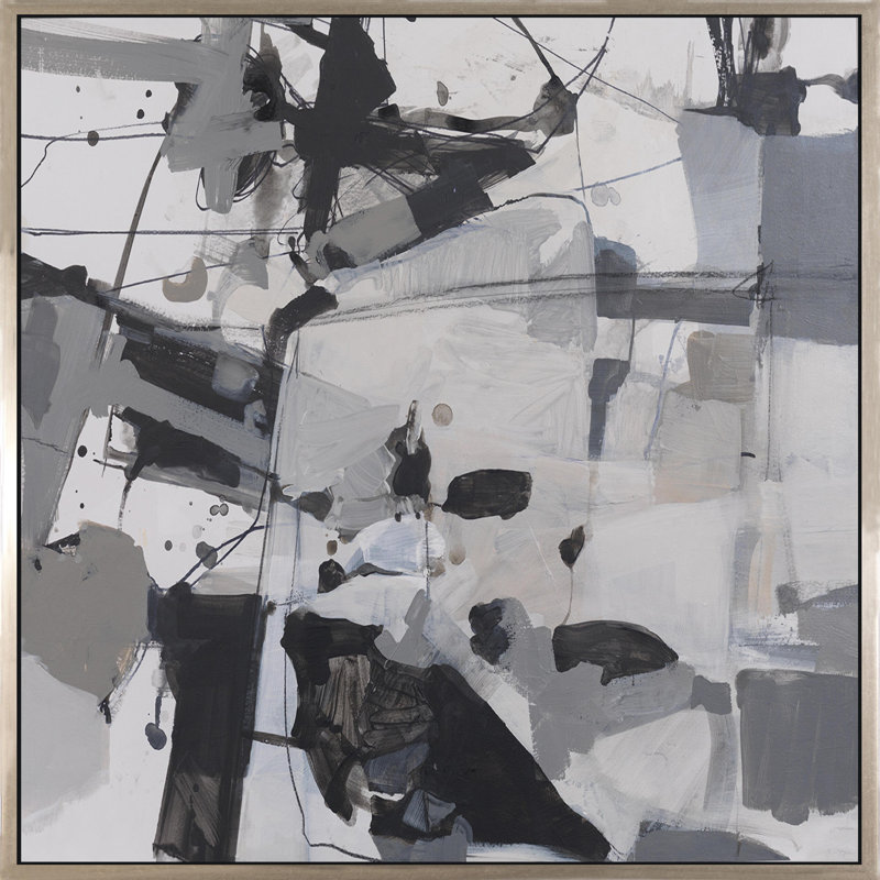 Sudy Of Gray VIII Painting, 48" H x 48" W