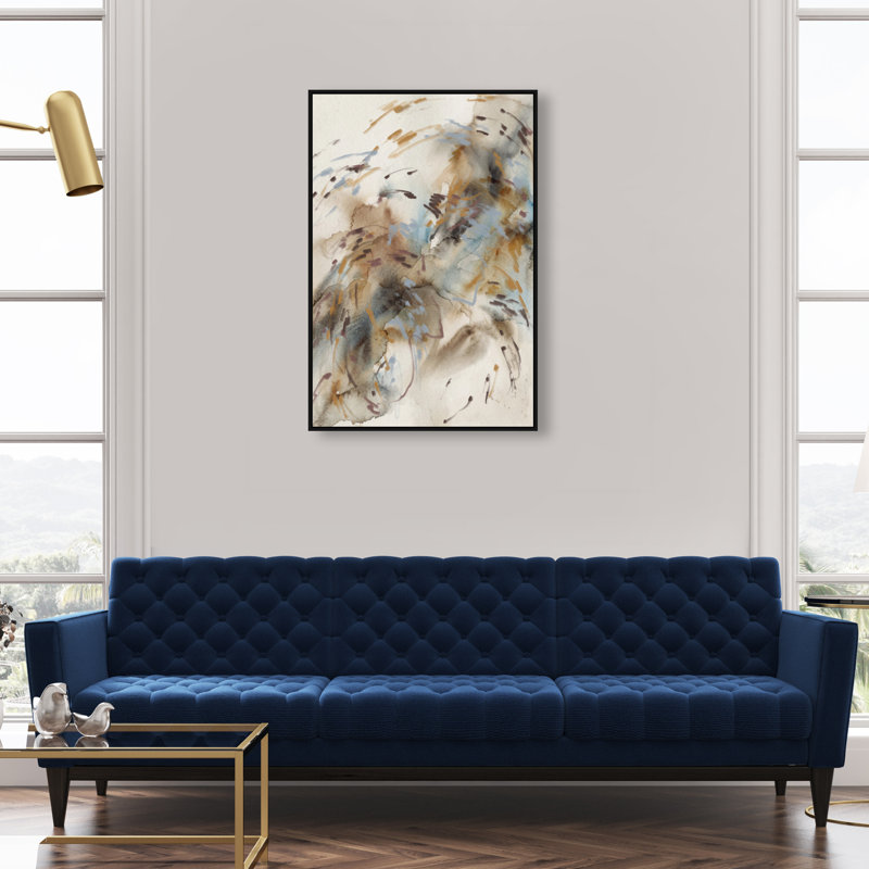 Mindfulness Print by Oliver Gal, 31"H x 21"W, Black Floater Frame