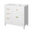 Meuble-lavabo autoportant de 91 cm (36 po) avec lavabo, tiroir basculant et 3 tiroirs latéraux, blanc-1337575880-1337575883