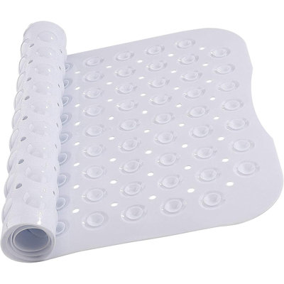 Aspire Homeware Non-Slip Polypropylene Shower Mat with Extra-Thick Suction Cups