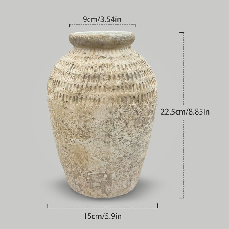 Drue Stoneware Floor Vase
