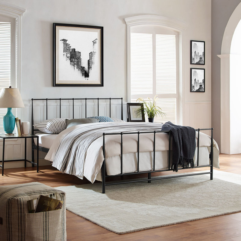 Estate Cottage Platform Bed, Dark Brown, Queen