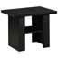 Table basse en bois d'ingénierie en chêne noir 3, tablette inférieure pour organiser le décor, grain subtil, assure un espace de vie bien rangé et cohésif avec finition, rangement, surface lisse, élégant, grande pièce principale