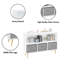 Children's Multi-Purpose Bookshelf With Collapsible Fabric Bins-1641420973