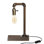 Lampe de table à plomberie rétro avec lampe de chevet style loft industriel noir