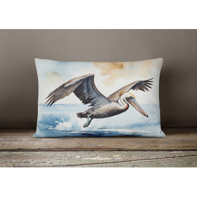 Pelican Diving Throw Pillow
