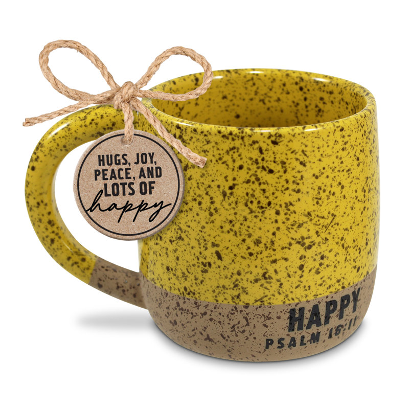 Tasse Helmfried Speckledstonecozies Happy Gold 18 oz