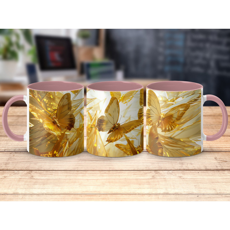 Ceramic Coffee Mug, Pink