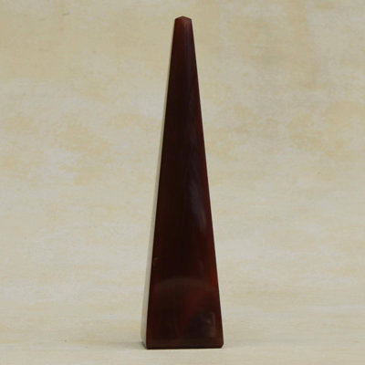 Sculpture gemme mystérieux obelisk agate Broadstairs