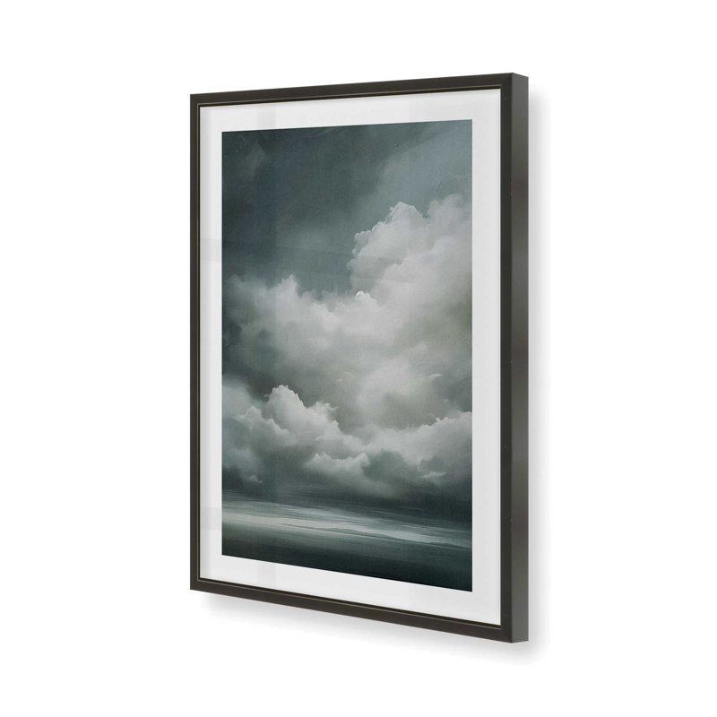 Sombre Skydance I, Cadre photo simple noir satiné, H 37 po x l 25 po