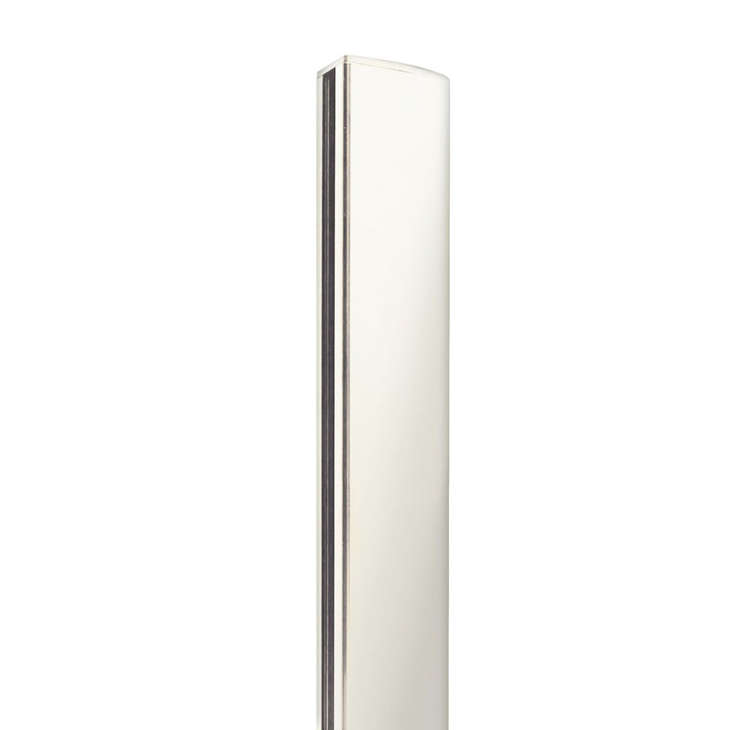 94" H x 2.5" W Quick Screen Aluminum Line Post, White
