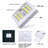 COB Dual LED Closet Light Switch, Battery Operated, Tap Light, Touch, Wireless Night Light, Utility, Wall Wireless Mount Under Cabinet, Shelf, Shed