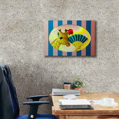 «The Giraffe» par Valery Vecu Quitard, art mural sur toile