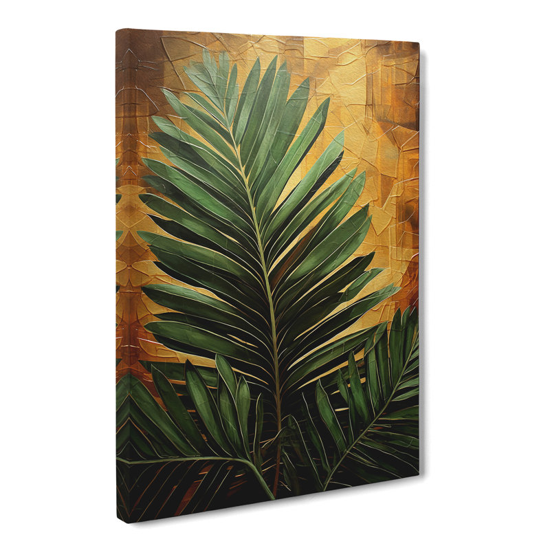 Palm Leaf Surrealism - Wrapped Canvas, 60cm H x 40cm W x 3cm D