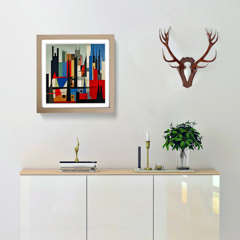 City of York Suprematism No.1 - Framed Print, Oak