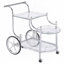 Chariot de service à 3 niveaux avec roulettes Reia Chrome