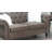 Dark Coffee Breathable Leatherette Formal Luxury Look 1pc Loveseat w Pillows Living Room Furniture 2-Seat Couch