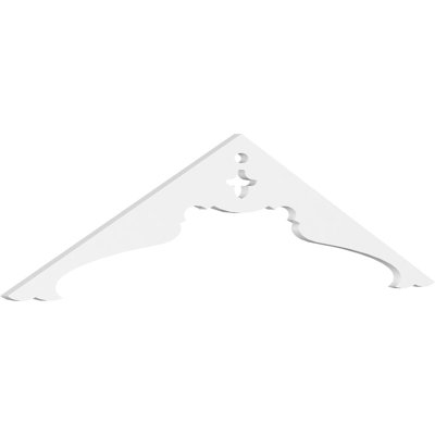 Heath Signature Urethane Gable Pediment, Primed Tan