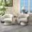 Iryanna 25.2'' Wide Tufted Swivel Barrel Chair-2027843190-2052745383