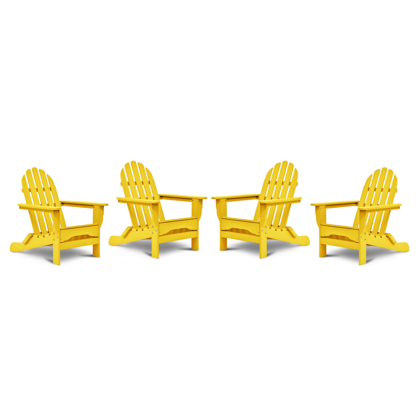 Brunt Outdoor Adirondack Set, Lemon Yellow