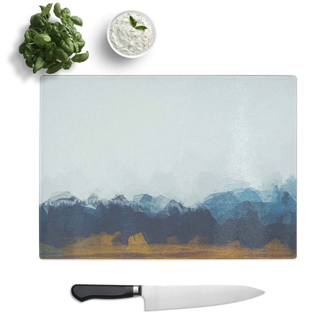 Glass Forest Fog in Abstract Chopping Board