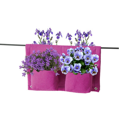 4 Pocket Felt Rail Planter