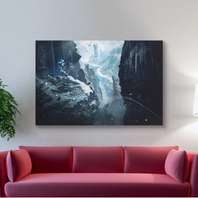 « winter ruins », impression sur toile