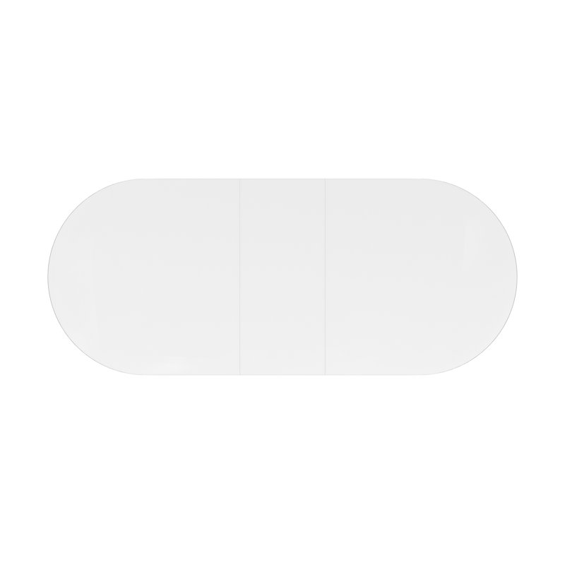 Bordeaux Oval Glass Dining Table