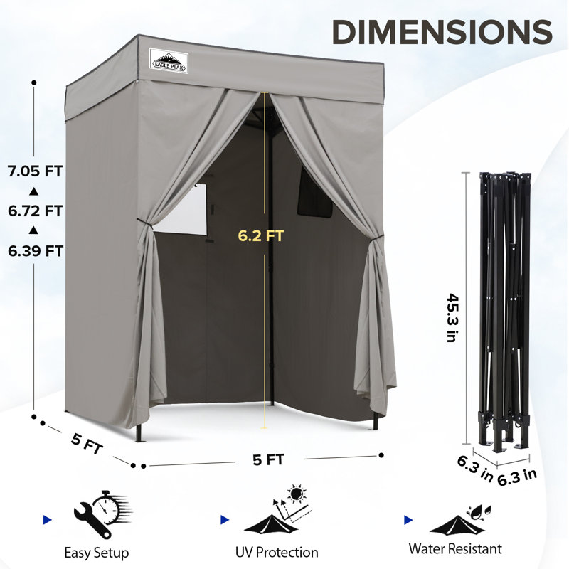 Auvent escamotable Flex Compact 5x5, Gris