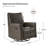 Jerseyville Transitional Leather Swivel Rocker Manual Recliner-2130623082