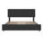 Bed Frame With Adjustable Headboard And 4 Storage Drawers, Linen Upholstered Platform Bed Frame-110095405-110095412