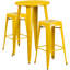 Ensemble de tables de bar rondes en métal pour l'intérieur et l'extérieur Gyala-96104969-96103403