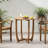 27.5'' Rustic Table - Wood For Outdoor Area With Slat Design Living