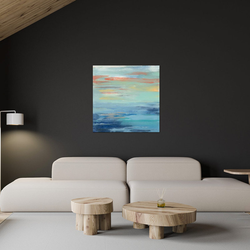 «Sunset Beach I» par Silvia Vassileva, impression sans cadre, H 24 po x l 24 po x P 0,25 po