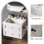 Meuble-lavabo suspendu de 61 cm avec lavabo en céramique-1724868584