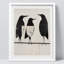 "Mignon animal, pingouins en noir et blanc, illustrations, réalisme, nature rustique, relax / calme multicolore" sur papier-98267479-98267480